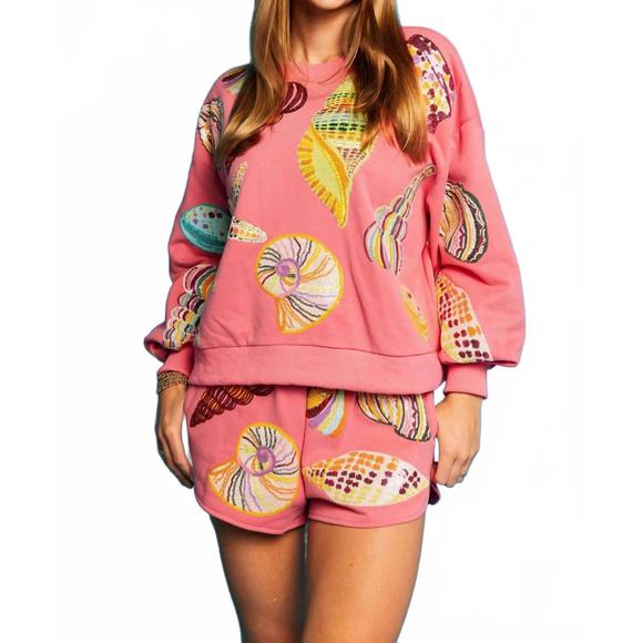 NEW QUEEN OF SPARKLES multi shell short in pink - Picture 1 of 2